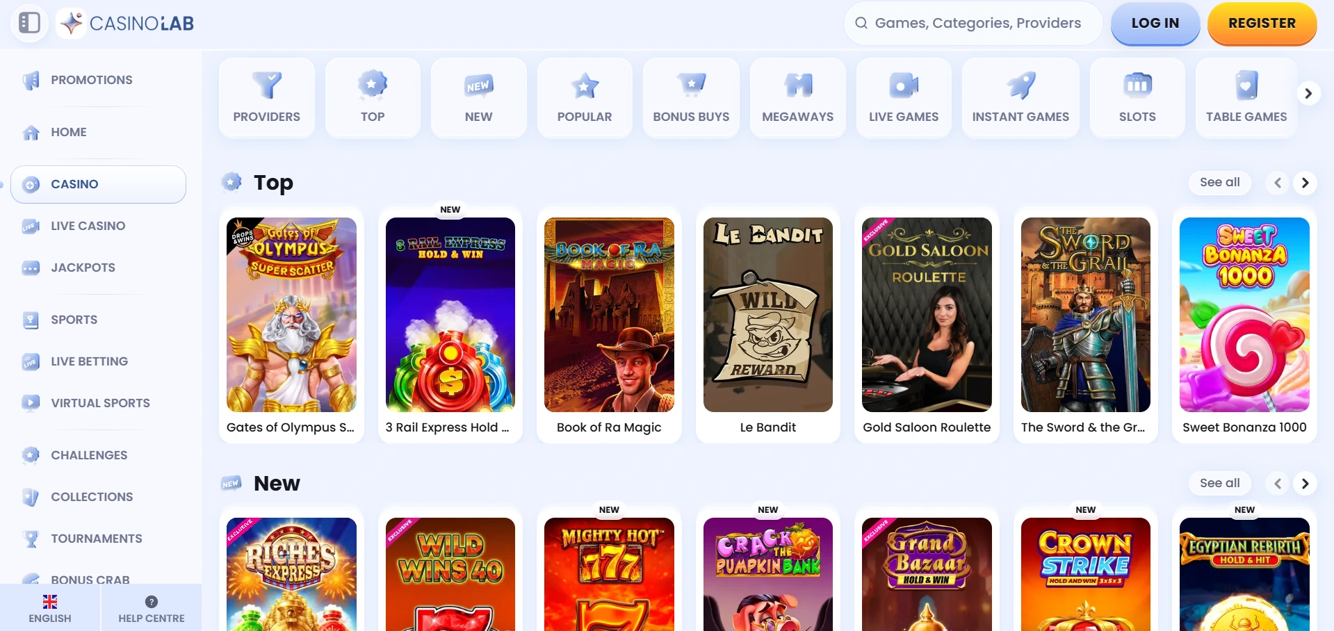 CasinoLab página principal